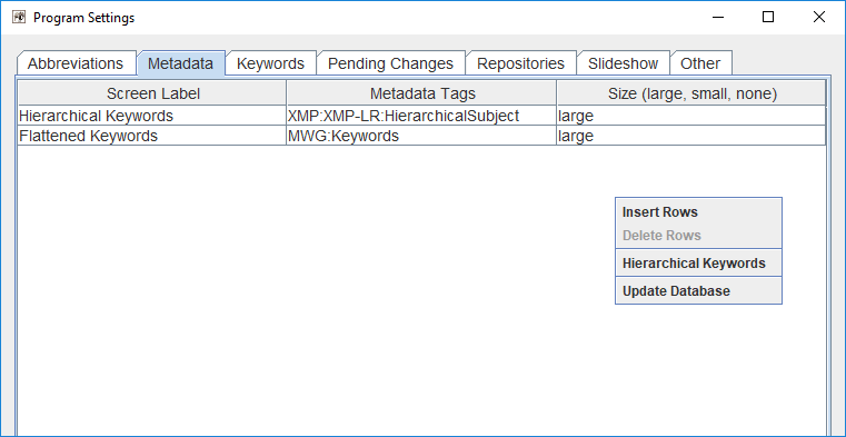 Metadata keywords sale